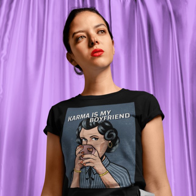 FUNNY RETRO WOMAN HOUSEWIFE COFFEE T-SHIRTS (Creator Uploaded)