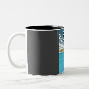 Funny Rhodes Greece Island 5 Star Review Travel po Two-Tone Coffee Mug