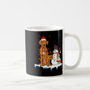 Funny Rhodesian Ridgeback Dog Christmas Snowman Xm Coffee Mug