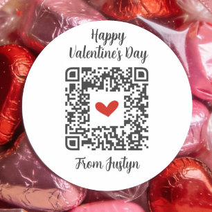 Funny Rick Roll Valentines Party Favour Treat Bag Classic Round Sticker