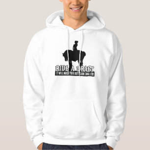Funny Ride a Draught Horse T-Shirt for Women Rider Hoodie