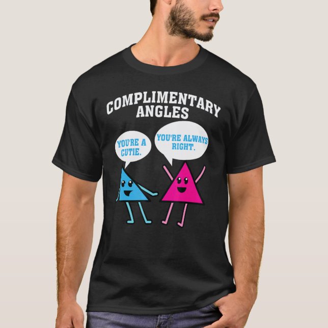 Funny Right Acute Triangle Math Teacher Gift Cool  T-Shirt (Front)