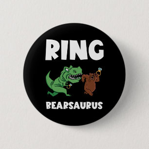 Funny Ring Bearer Security Bear Dino Wedding Party 6 Cm Round Badge