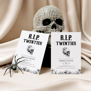 Funny RIP Twenties 30th Birthday Invitation