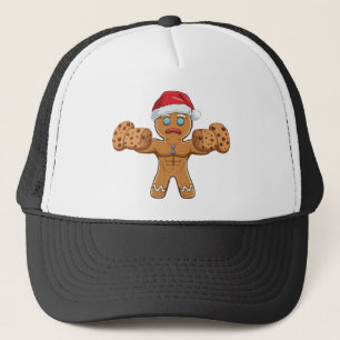  Funny Ripped Gingerbread Man Christmas  Trucker Hat