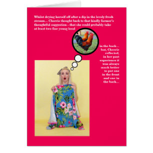 Funny Risqué Humour Joke Valentine's Day Card