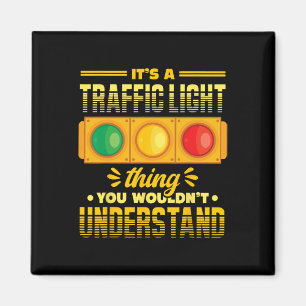Funny Road Traffic Light Lover Magnet