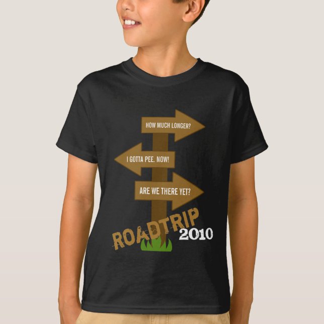 Funny Roadtrip Customisable Kids' T-Shirt (Front)