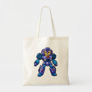 Funny robot cartoon   Robot car  Choose back colou Tote Bag