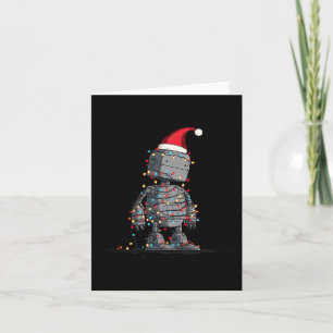 Funny Robot Christmas Graphics Lights Lover Long S Card