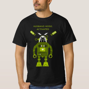 Funny Robot Husband Anniversary T-Shirt