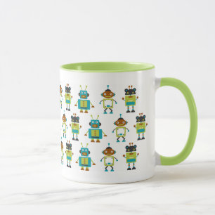 funny robots mug