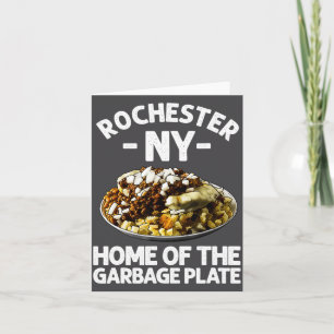 Funny Rochester Ny Garbage Plate Gift Cool New Yor Card
