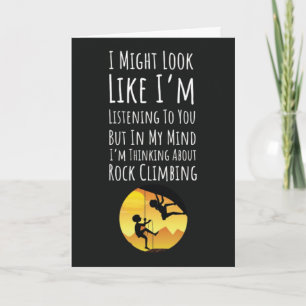 Funny Rock Climber Cards Climbing Sports