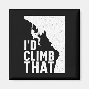 Funny Rock Climbing Art For Men Women Alpinism Roc Magnet