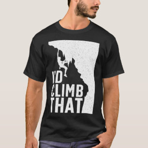 Funny Rock Climbing Art For Men Women Alpinism Roc T-Shirt