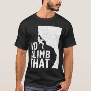 Funny Rock Climbing Art For Men Women Alpinism Roc T-Shirt