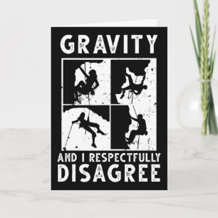 Funny Rock Climbing Art For Men Women Bouldering C Card