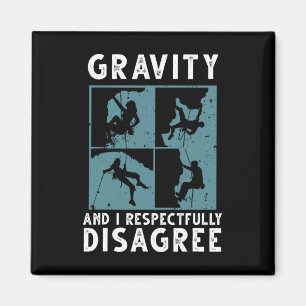 Funny Rock Climbing Art For Men Women Bouldering C Magnet