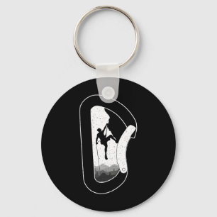 Funny Rock Climbing Art For Men Women Bouldering L Key Ring