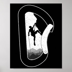 Funny Rock Climbing Art For Men Women Bouldering L Poster