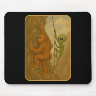 Funny Rock Climbing Boulder Climb Walls Meme Mouse Pad