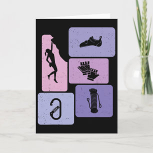 Funny Rock Climbing Bouldering Enthusiasts Kids Wo Card
