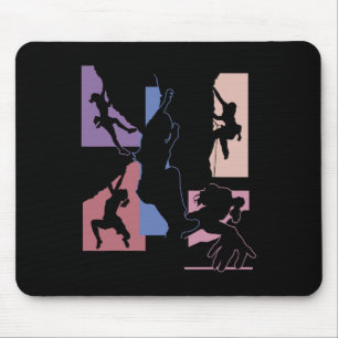 Funny Rock Climbing Bouldering Enthusiasts Kids Wo Mouse Pad