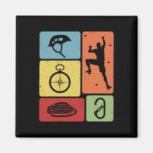 Funny Rock Climbing Bouldering Enthusiasts Men Wom Magnet
