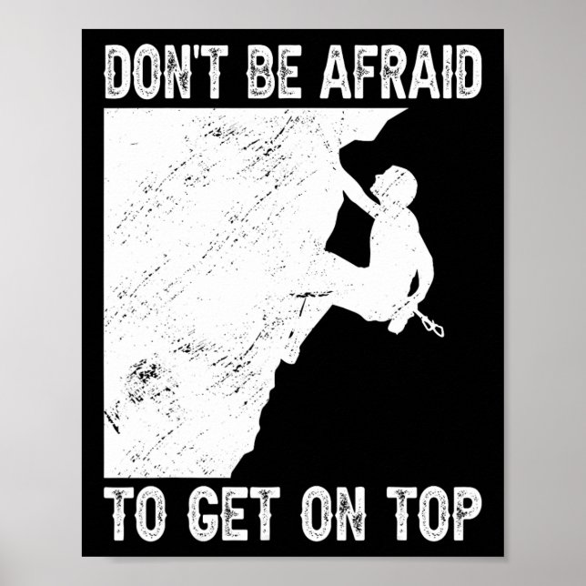 Funny Rock Climbing Bouldering  Poster (Front)