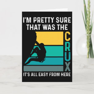 Funny Rock Climbing Card