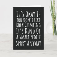 Funny Rock Climbing Cards Sports Climber