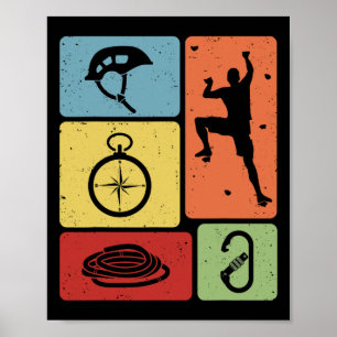 Funny Rock Climbing Cat Mountain Climber I Are You Poster
