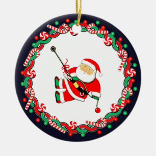 Funny Rock Climbing Ceramic Ornament