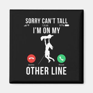 Funny Rock Climbing Climber Women Climb Mountain B Magnet