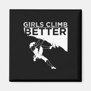 Funny Rock Climbing Design For Women Girls Rock Cl Magnet