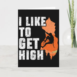 Funny Rock Climbing For Men Women Mountain Indoor Card