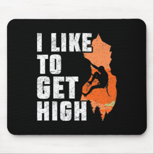 Funny Rock Climbing For Men Women Mountain Indoor Mouse Pad