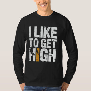 Funny Rock Climbing For Men Women Mountain Indoor T-Shirt
