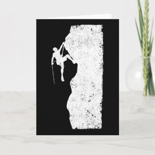 Funny Rock Climbing Mountain Climber Bouldering Mo Card
