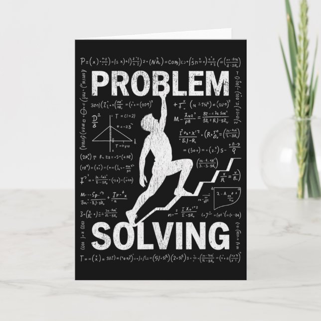 Funny Rock Climbing Problem Solving  Card (Front)