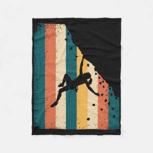 Funny Rock Climbing Women Girls Climb Climber Boul Fleece Blanket