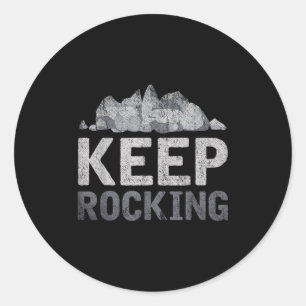 Funny Rock Collector Earth Scientist Gift Geologis Classic Round Sticker