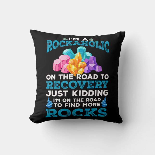 Funny Rock Collector Geologist Hobby Geology Fun Cushion (Front)
