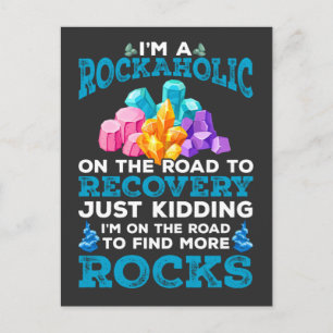 Funny Rock Collector Geologist Hobby Geology Fun Postcard