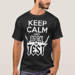Funny Rock The Test Day Teacher Testing Gift Idea T-Shirt