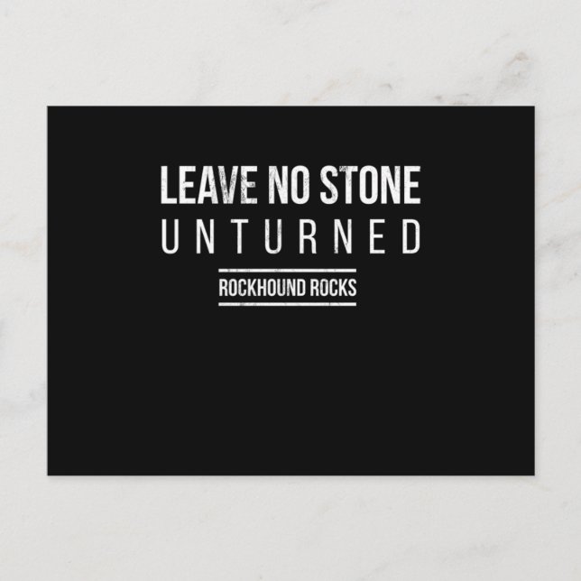 Funny Rockhounds Rockhounding Rock Hound Idiom Gif Postcard (Front)