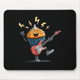 Funny Rocking Baked Goods Costume for Cupcake and Mouse Pad