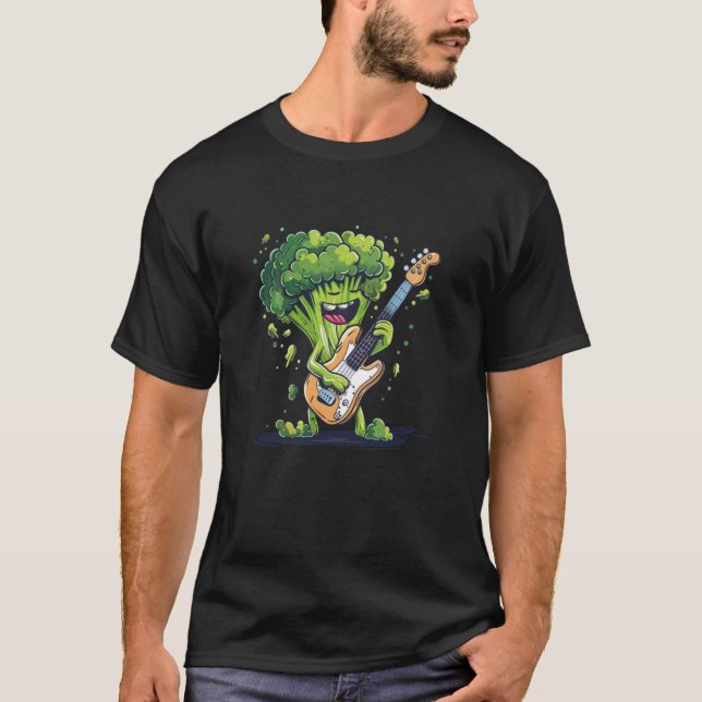 Funny rocking Vitamins Costume for Broccoli Lovers T-Shirt (Front)