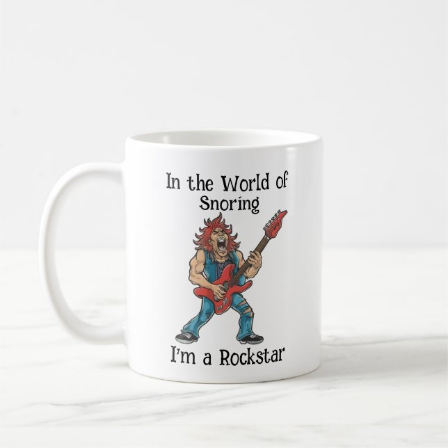 Funny Rockstar Coffee Mug (Left)